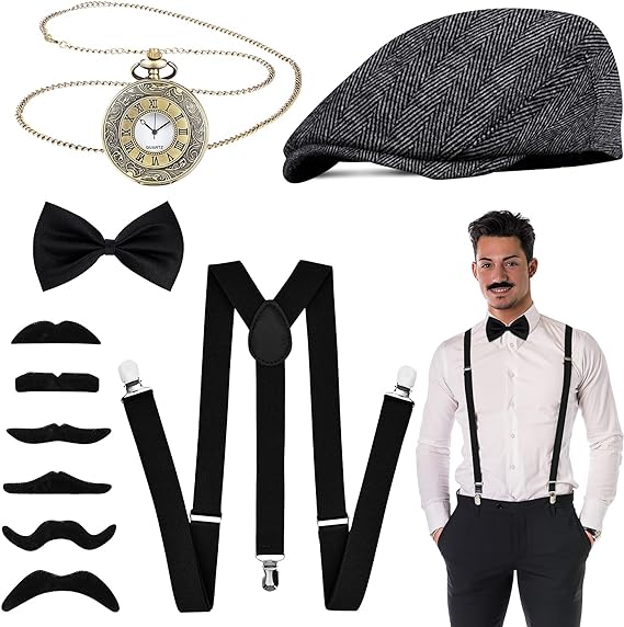 Men'S Accessories In The 1920S - 1920s Mens kostüm gangsteri kükreyen aksesuarları