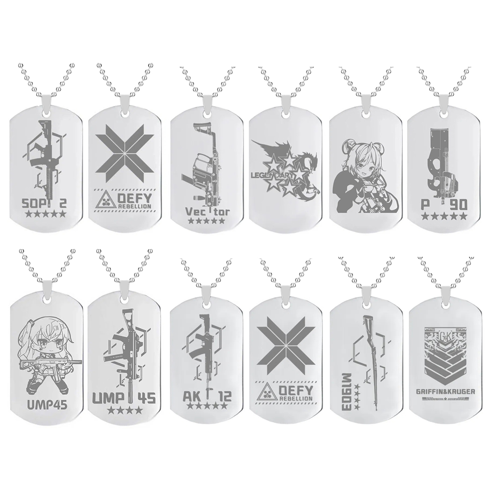 Men Accessories Neck Chain - Kızlar Frontline kolye kadınlar için UMP45