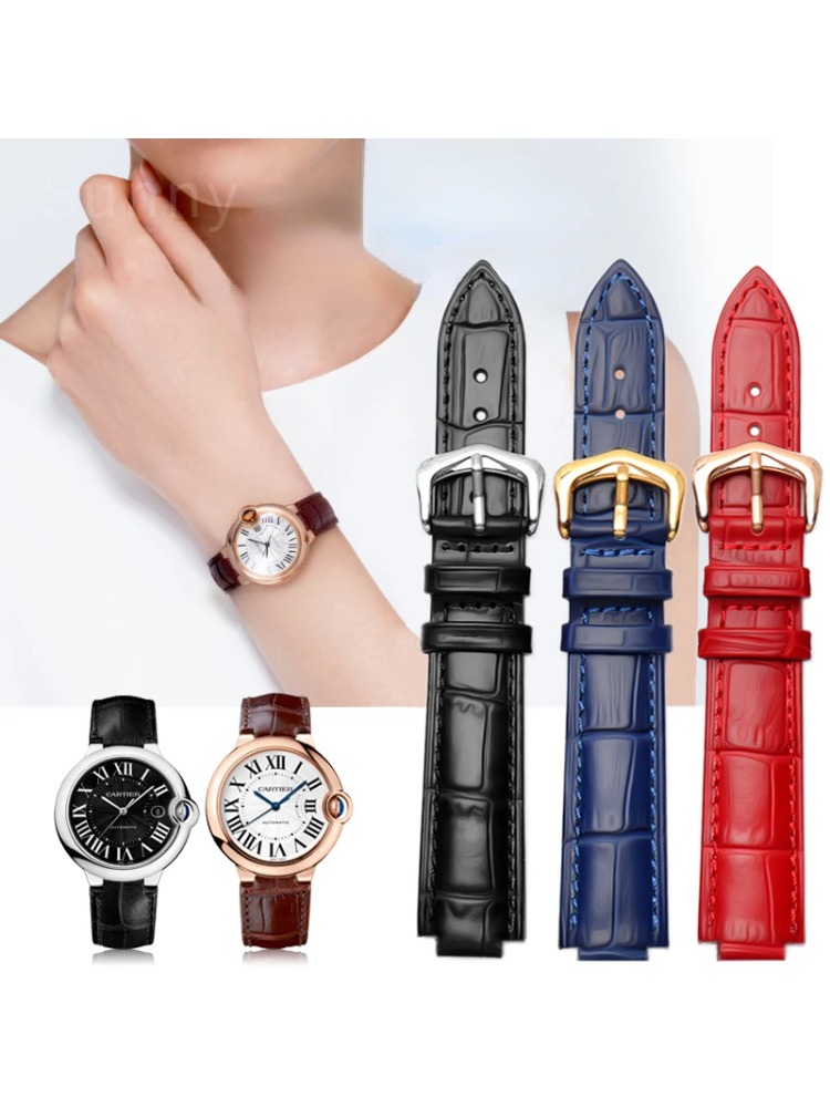 Men'S Accessories Cartier - Hakiki Deri saat kayışı Tank Cartier