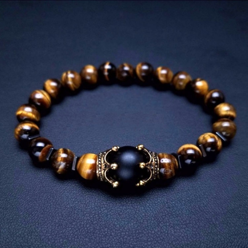 Men Accessories All - HNSP Kaplan Gözü Boncuk Bilezik Erkekler
