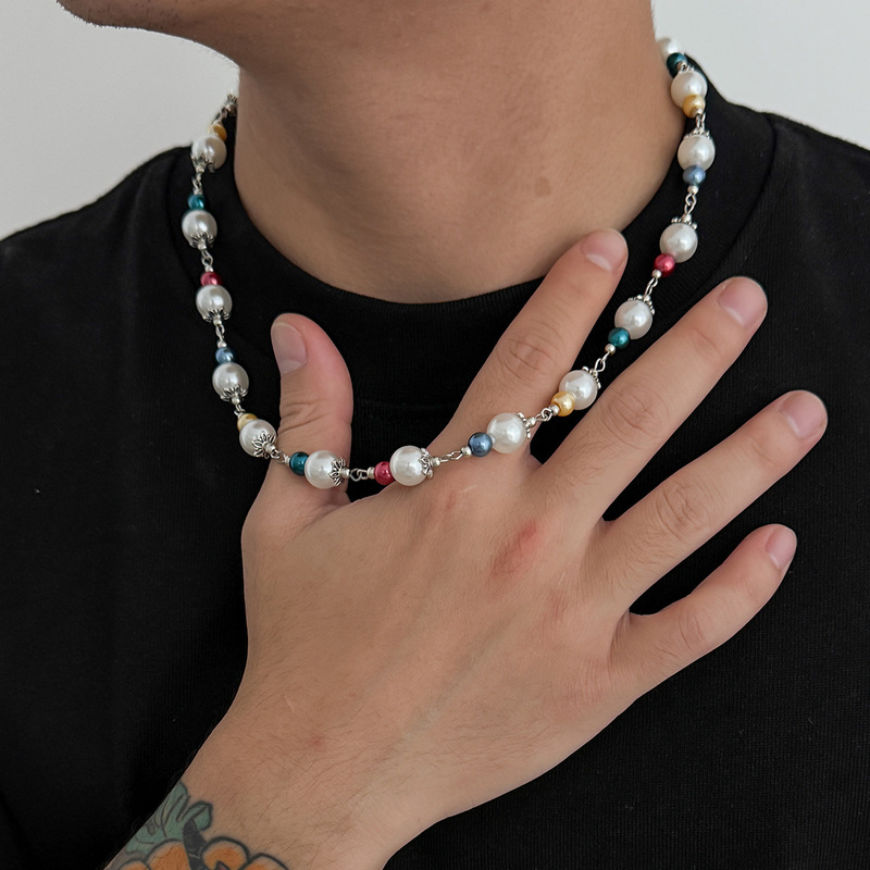 El yapımı gümüş rengi çok renk - Men Accessories Neck Chain incelemesi ve fiyatı